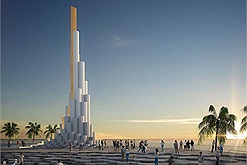 Đặt gạch hóng Tháp Nghinh Phong xịn xò như Dubai sắp xuất hiện ở Phú Yên 