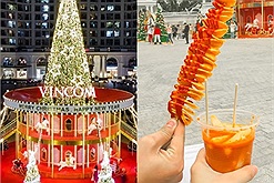 Hội chợ Giáng Sinh ở quảng trường Royal City có gì ăn?