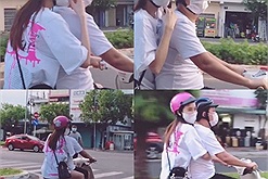 Nhã Phương cười tít mắt vì được Trường Giang lái xe máy đưa đi dạo, fan đứng ngồi không yên: ra mà xem họ yêu nhau kìa!