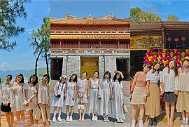 9 năm mới rủ được nhau đi Huế, hội bạn ăn mặc tông xoẹt tông, check in những nơi đẹp nhất