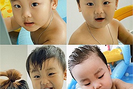 Hòa Minzy khoe loạt ảnh đi bơi siêu dễ thương của Bo "thúi", 2 tuổi ra dáng tổng tài, dân tình bắn tim "chíu chíu"
