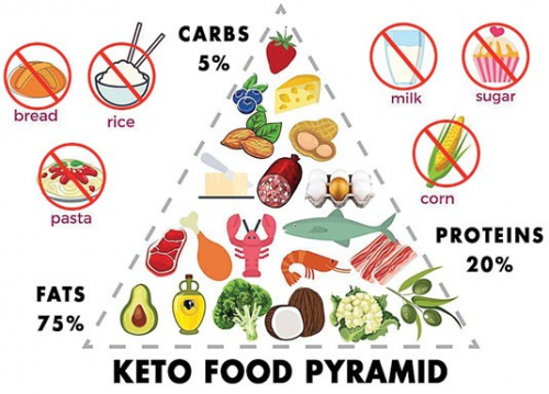 tháp dinh dưỡng chế độ ăn keto