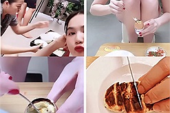 Tưởng hết tiền nhưng không, Ngọc Trinh ở nhà chơi đồ hàng "hệ giàu có", nấu thật, ăn thật còn cực ngon cơ