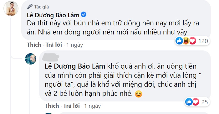 Lê Dương Bảo Lâm bị chỉ trích vì ăn ngon giữa mùa dịch