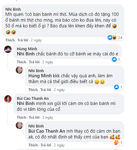 Vy Oanh mua 50 ổ bánh mỳ tặng các chiến sĩ