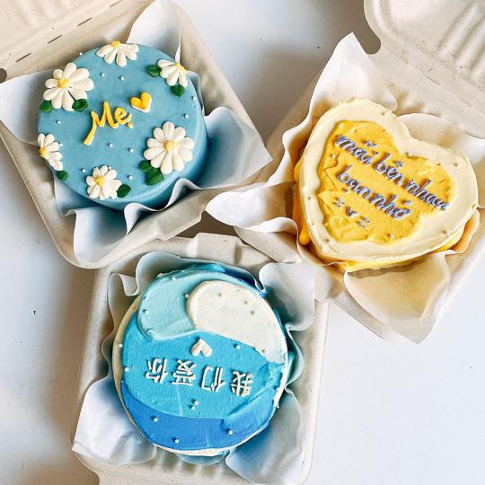 Bánh kem mini sinh nhật kiểu Hàn Quốc đơn giản đẹp nhẹ nhàng nhất 9490 - Bánh  sinh nhật, kỷ niệm