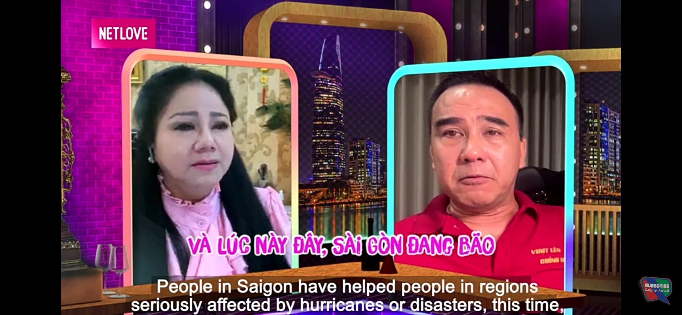 Ngọc Ánh và Quyền Linh xúc động khi nhắc về những khó khăn lúc dịch bệnh của người dân Sài Gòn
