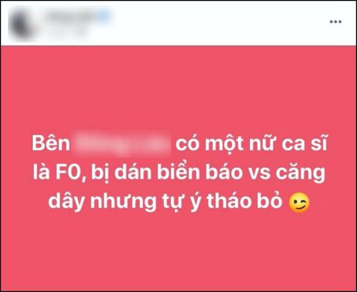 Nhà một ca sĩ nổi tiếng có người F0 nhưng "tự ý gỡ dây cách ly y tế"