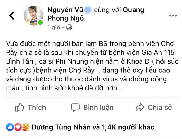 Phi Nhung bệnh trở nặng phải thở máy sau 2 tháng hỗ trợ bà con