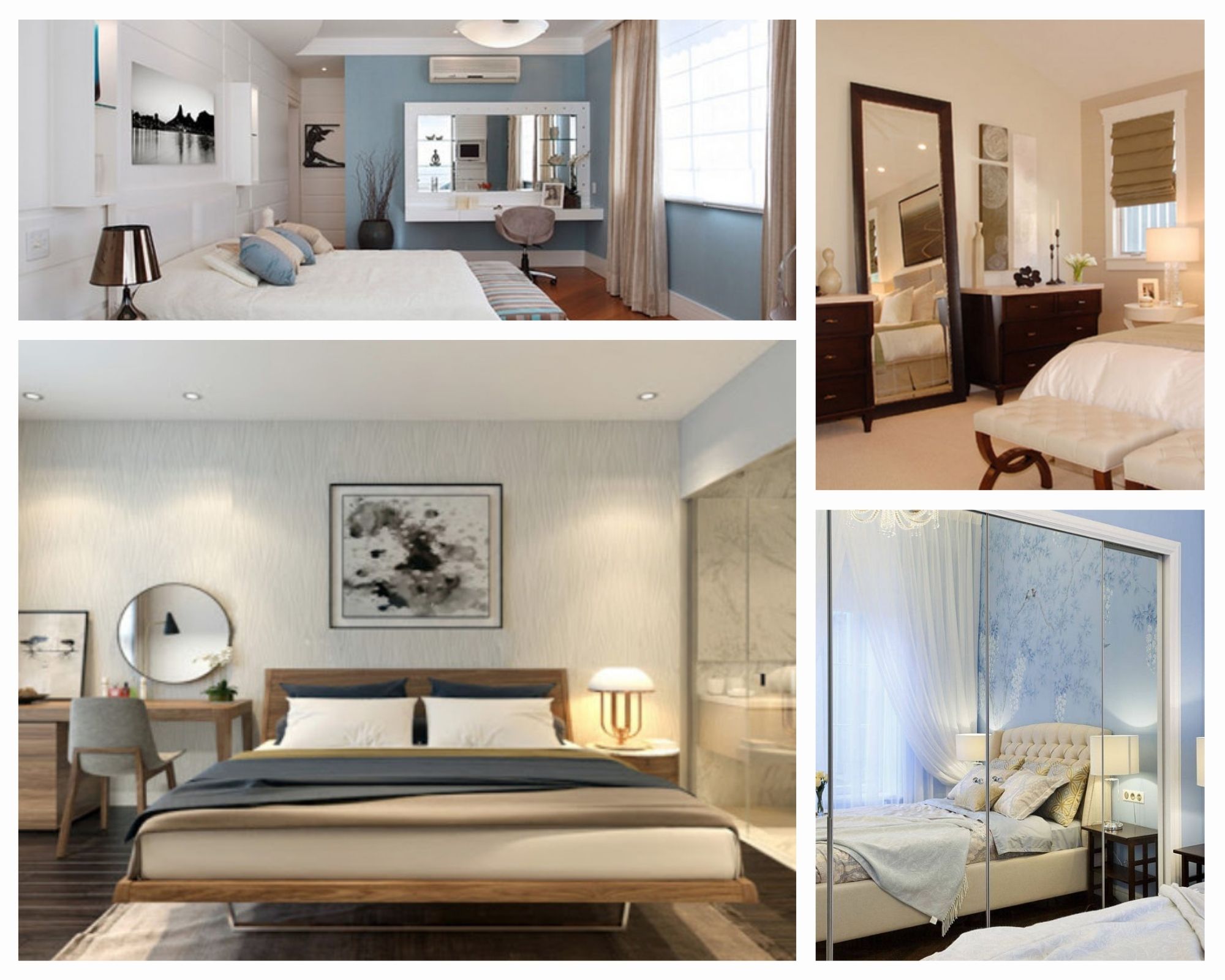 Gương décor giúp căn phòng trở nên hiện đại