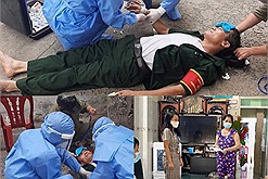 Từng bị ung thư vẫn đi giúp bà con: Bác Trưởng ban mặt trận một khu dân cư ở Đà Nẵng kiệt sức ngất xỉu ngay tại chốt 