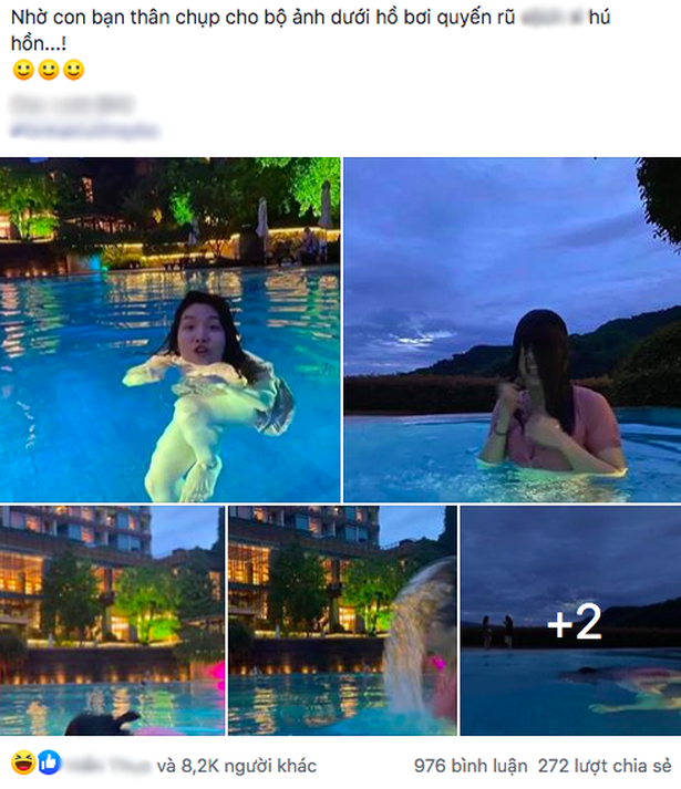cô gái được bạn chụp ảnh sống ảo ở hồ bơi cho và cái kết 