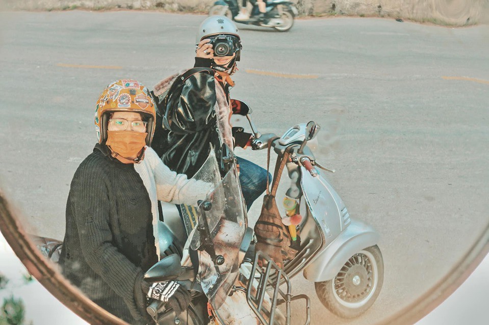 Mẹ U60 cùng hai con phượt từ TP. HCM đến Đà Lạt bằng xe máy