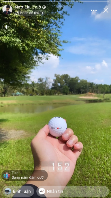 Matt Liu tỏ tình với Hương Giang trên sân golf