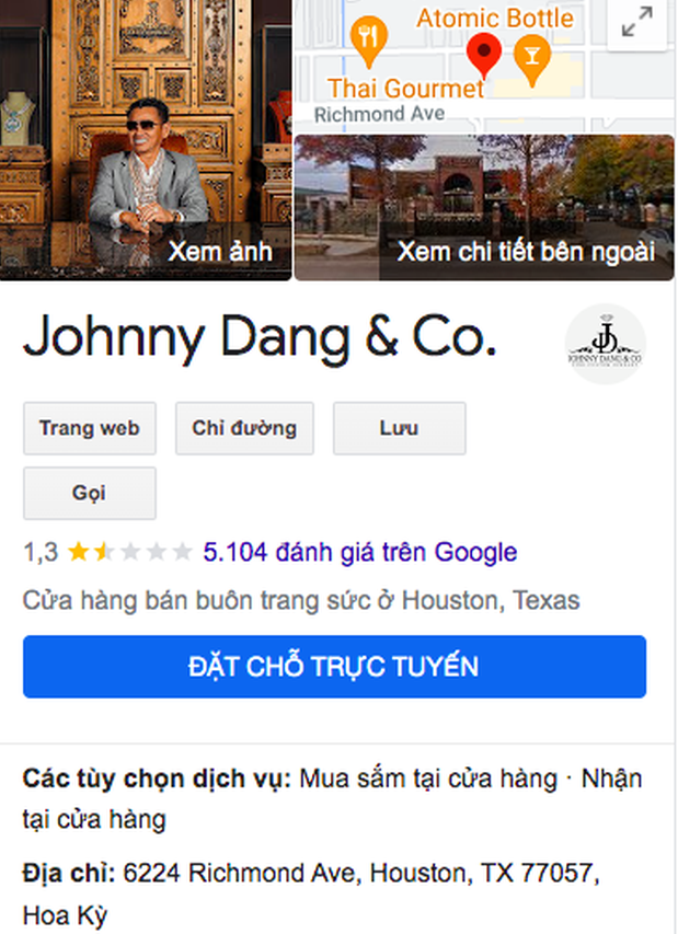 Netizens quyết không cho Johnny Đặng “đường sống”, còn “bát cơm cuối cùng” cũng bị rate thậm tệ trên google 