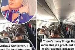 Chỉ với lời tâm sự ngắn khi máy bay sắp hạ cánh nữ tiếp viên khiến các hành khách nghẹn ngào bật khóc: Covid đã lấy đi quá nhiều