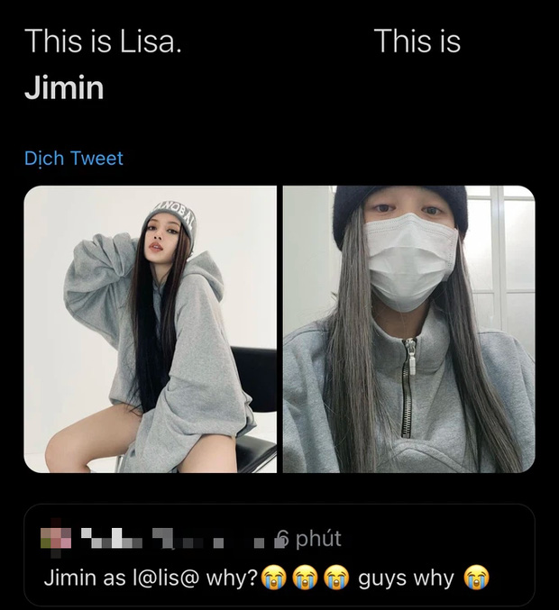 Netizen phát hiện tạo hình của Jimin giống Lisa đến bất ngờ