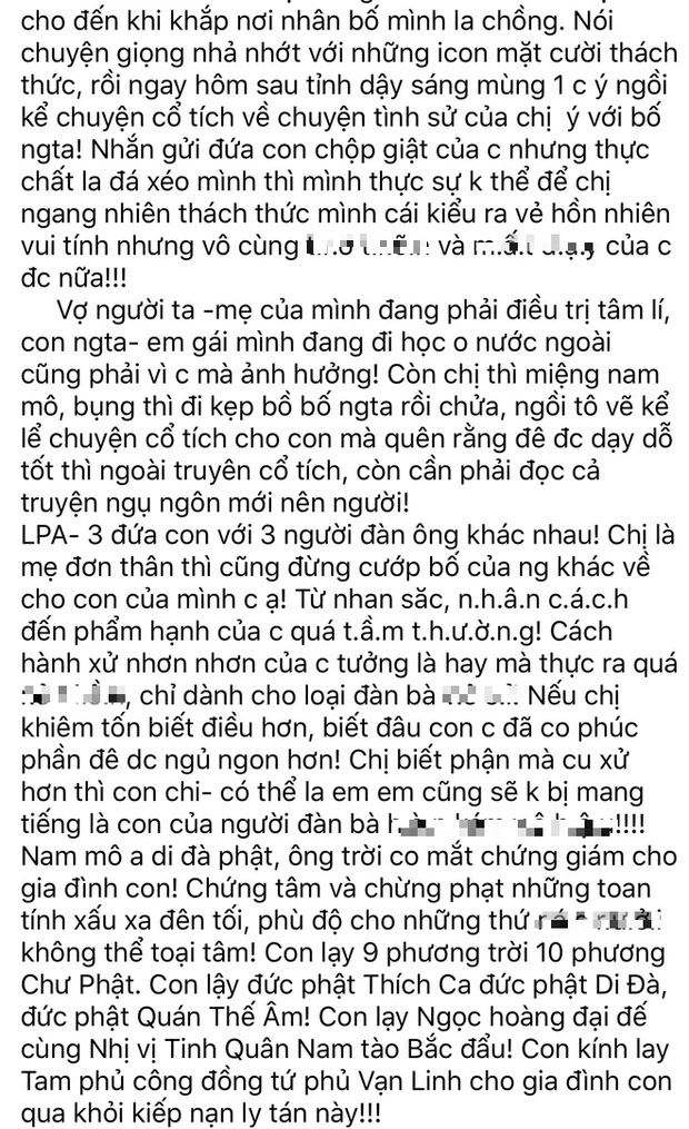 Netizens tràn vào facebook nữ ca sĩ Lều Phương Anh sau bài đăng tố cáo “trà xanh” giật chồng, sinh con dằn mặt chính thất