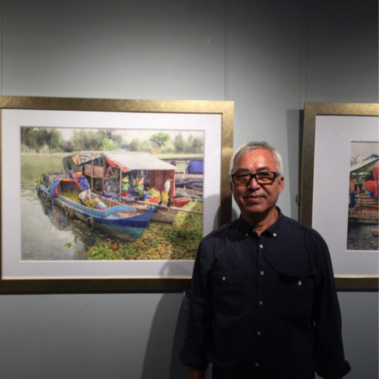 Một họa sĩ Pháp dành trọn tình yêu cho Việt Nam