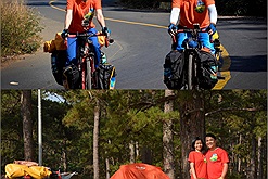 Cặp vợ chồng 8x đạp xe xuyên Việt với hành trình 3 tháng, 60kg hành lý 