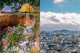 Phẫn nộ trước hình ảnh tại đồi Ngô Quyền (Đà Lạt) ngập tràn trong rác, nhưng vẫn có rất nhiều chọn làm tọa độ cắm trại