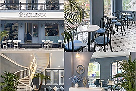 "Ngã vào lòng" Mellenim Coffee - quán cà phê màu xanh tone ghi vibe châu Âu nhất phố Chùa Láng 