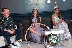 Thuỳ Tiên gây tranh cãi vì dáng ngồi lạ tại sự kiện quốc tế