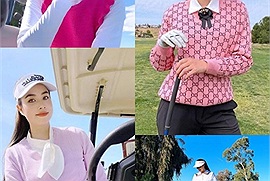 Phạm Hương liên tục thả dáng đi chơi golf tại Mỹ, outfit ra sân không thấy trùng bộ nào!