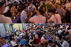 Cập nhật đêm lễ đầu tiên 30/4 - 1/5, dân tình kéo nhau lên phố đi bộ Hồ Gươm, Tạ Hiện nhộn nhịp như thuở chưa dịch