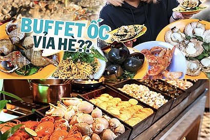 Quá trời “ngập miệng” cho các tín đồ hải sản với hình thức buffet mới toanh: Buffet ốc quầy line tự chọn giá siêu hời 
