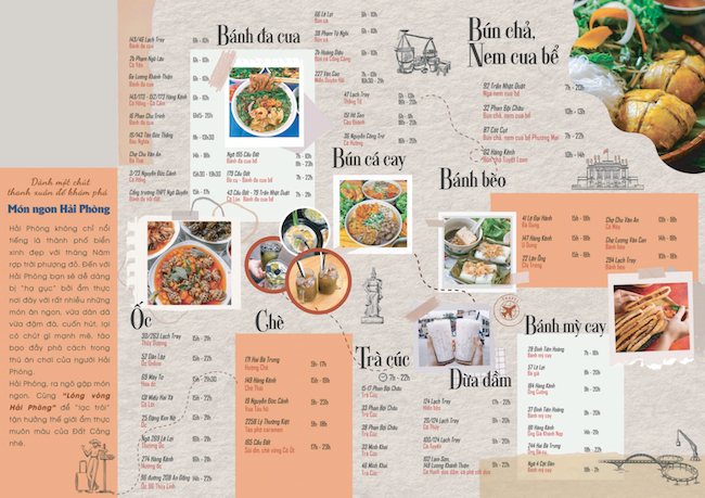 Đẳng cấp food tour Hải Phòng với bản đồ ẩm thực tự làm của sở du lịch 