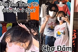 Đôi bạn sắm combo áo tuổi thơ mà ai cũng biết, đi vòng vòng review những tọa độ siêu hot tại Nha Trang