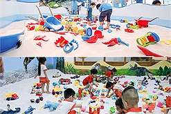 Những khu vui chơi trẻ em luôn đông vui dịp Quốc tế Thiếu nhi tại Hà Nội và TP HCM
