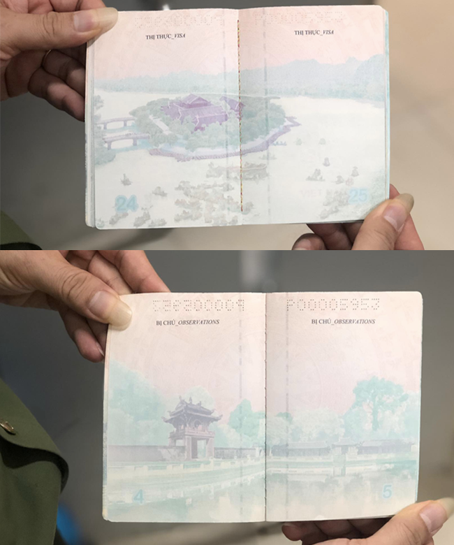 Những hình ảnh đầu tiên của hộ chiếu phổ thông mới vừa lộ diện 