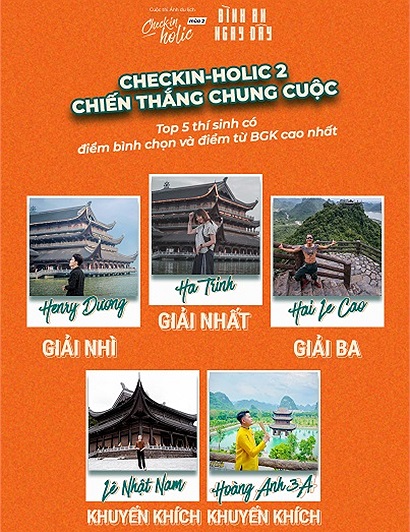 Thông báo kết quả chung cuộc Checkin-holic mùa 2 - Việt Nam ngay đây