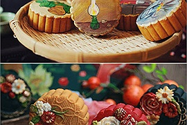 Loạt bánh trung thu siêu sáng tạo với hoa văn nghệ thuật cực tinh xảo: Trông ngon và sang nhưng đẹp vậy liệu bạn có nỡ ăn?