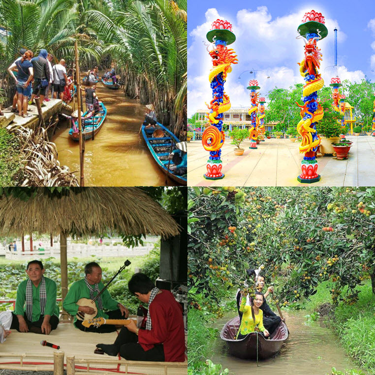 Đã đến thời điểm đẹp nhất năm để đến cồn Long, Lân, Quy, Phụng - Tứ linh  miệt vườn đẹp và độc của sông nước miền Tây