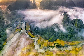 Thêm một điểm "săn" lúa chín vùng cao siêu hot gọi mời bạn đến: Thung lũng Phong Nậm - Mùa vàng của non nước Cao Bằng