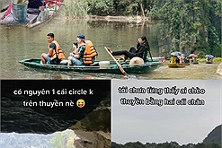Du khách nước ngoài đi hết từ ngạc nhiên này đến ngạc nhiên khác khi ngồi thuyền trên sông nước Ninh Bình