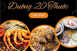 Đường 20 Thước Sài Gòn - "Thiên đường ẩm thực" dài 200 m với vô số món ăn ngon, rẻ, độc đáo