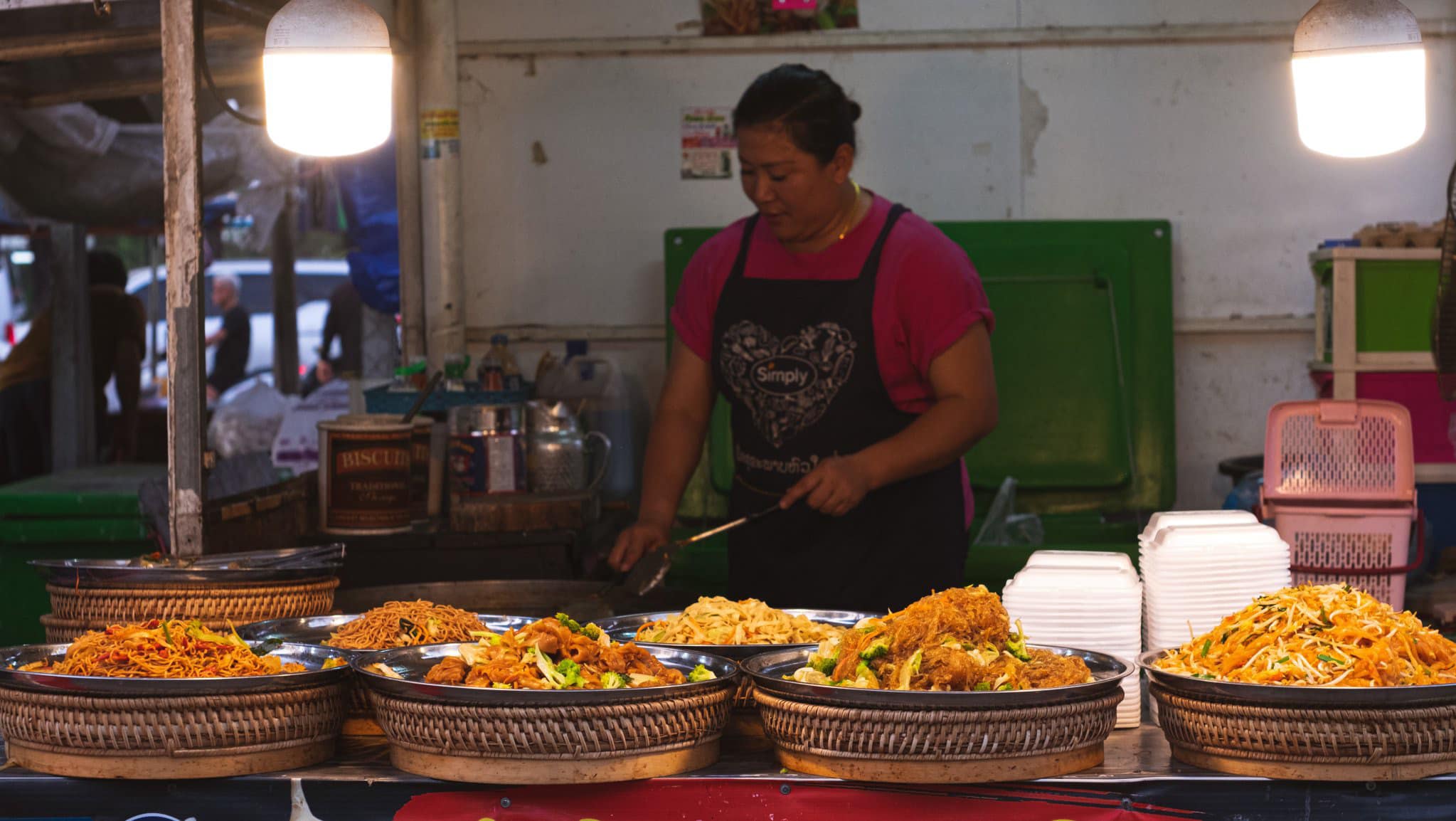 ẩm thực đường phố Luang Prabang