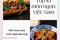 Bảng xếp hạng món ngon Việt Nam vừa quen vừa lạ trên trang mạng nước ngoài