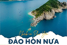 Đảo Hòn Nưa - Chú khủng long nhỏ màu xanh ngủ vùi ngoài khơi Phú Yên