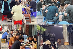 Quán bún chả Hà Nội sau khi nhận sao Michelin tấp nập khách đến ăn