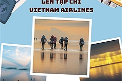 Biển "vô cực" Thái Bình xuất hiện cực long lanh trên tạp chí của Vietnam Airlines