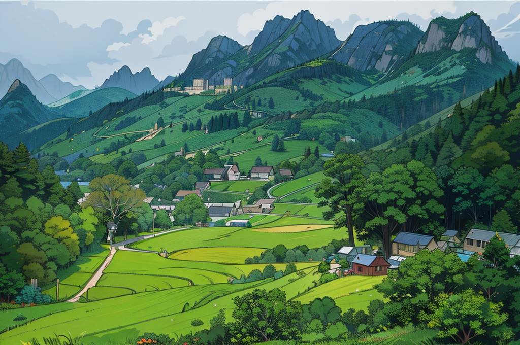 cảnh đẹp Việt Nam theo phong cách anime