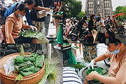 Giới trẻ thủ đô lân la trên phố Nhà Thờ tận hưởng trend mùa thu Hà Nội