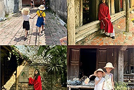 Làng cổ Đường Lâm - Địa điểm tuyệt vời cho các gia đình có con nhỏ và nhóm bạn đến trải nghiệm hương vị quê hương