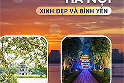 Thưởng ngoạn một Hà Nội xinh đẹp và bình yên với Văn Miếu bừng sáng rực rỡ, mùa cây thay lá bên hồ Gươm...