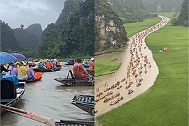 Đi Ninh Bình trúng mùa mưa, du khách gặp cảnh tượng "dở khóc dở cười" nhưng cũng là trải nghiệm có 1-0-2
